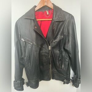 Topshop Rosemary Mack Black Motor Biker Jacket 4